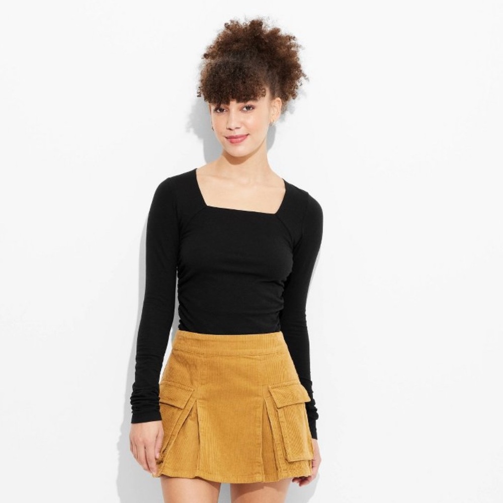 NWT Wild Fable High Waist Corduroy Skirt w/pockets.